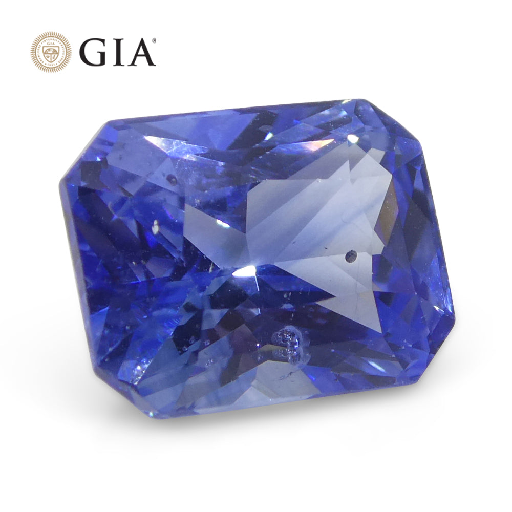 2.54ct Octagonal/Emerald Cut Blue Sapphire GIA Certified Sri Lanka - Skyjems Wholesale Gemstones