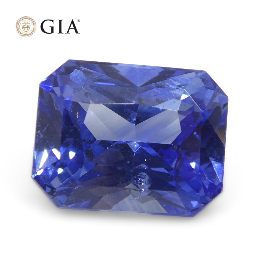 2.54ct Octagonal/Emerald Cut Blue Sapphire GIA Certified Sri Lanka - Skyjems Wholesale Gemstones