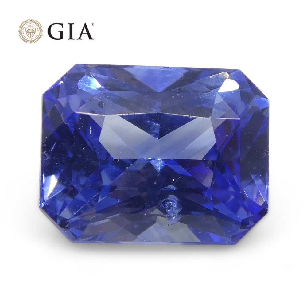 2.54ct Octagonal/Emerald Cut Blue Sapphire GIA Certified Sri Lanka - Skyjems Wholesale Gemstones