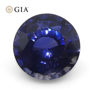 1.23ct Round Blue Sapphire GIA Certified Sri Lanka - Skyjems Wholesale Gemstones