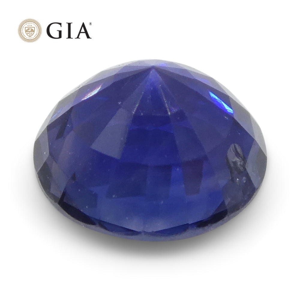 1.23ct Round Blue Sapphire GIA Certified Sri Lanka - Skyjems Wholesale Gemstones