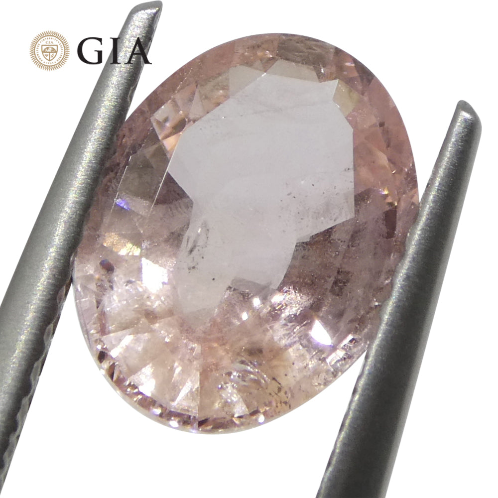 2.17ct Oval Pink-Orange Padparadscha Sapphire GIA Certified  Sri Lanka, Unheated - Skyjems Wholesale Gemstones