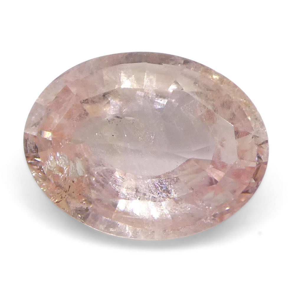 2.17ct Oval Pink-Orange Padparadscha Sapphire GIA Certified  Sri Lanka, Unheated - Skyjems Wholesale Gemstones