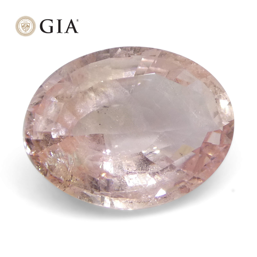 2.17ct Oval Pink-Orange Padparadscha Sapphire GIA Certified  Sri Lanka, Unheated - Skyjems Wholesale Gemstones