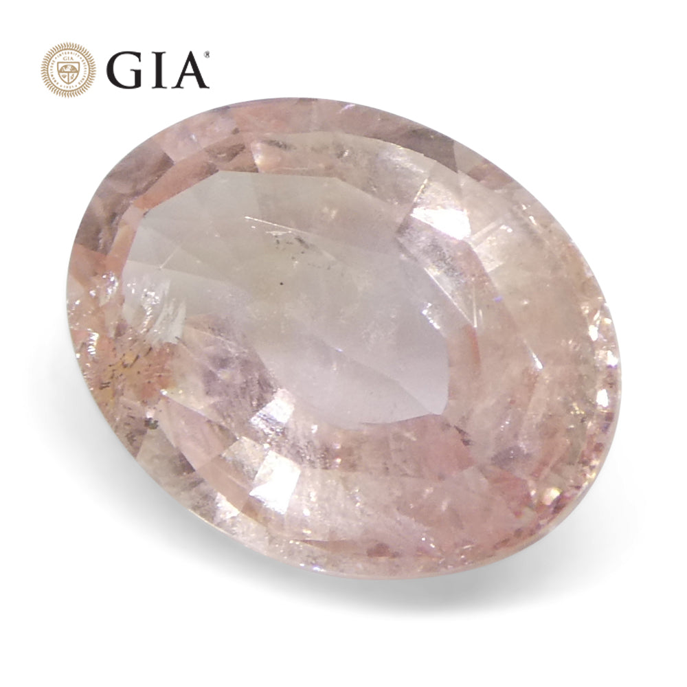 2.17ct Oval Pink-Orange Padparadscha Sapphire GIA Certified  Sri Lanka, Unheated - Skyjems Wholesale Gemstones