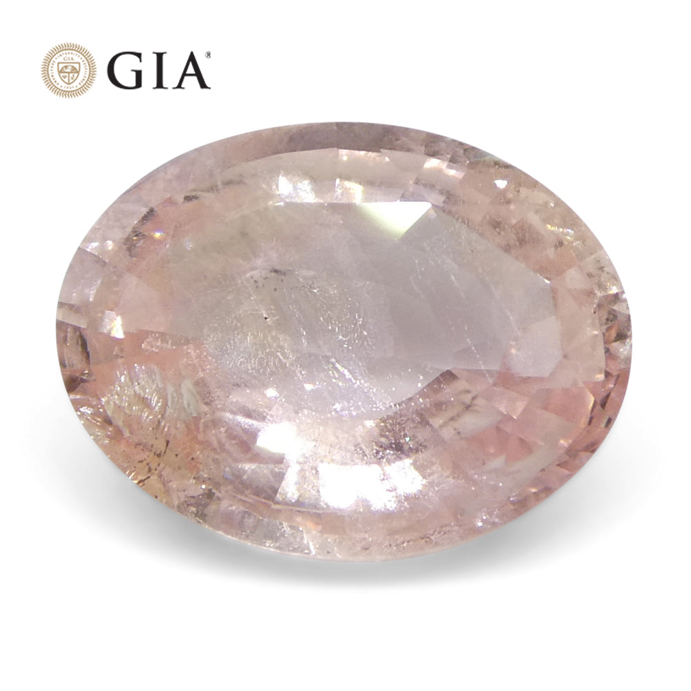 2.17ct Oval Pink-Orange Padparadscha Sapphire GIA Certified  Sri Lanka, Unheated - Skyjems Wholesale Gemstones