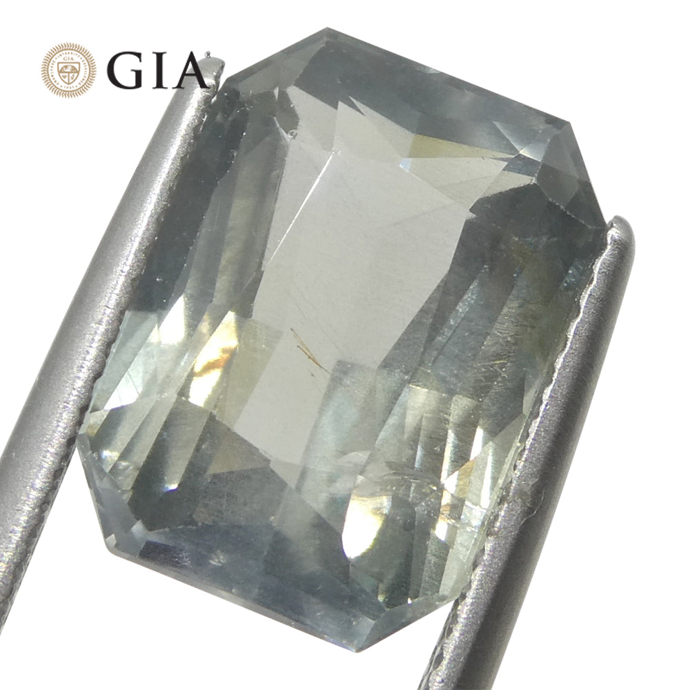 Sapphire 10.03 cts 14.12 x 10.13 x 6.73 mm Octagonal Grayish Greenish Blue changing to Grayish Purple  $15000