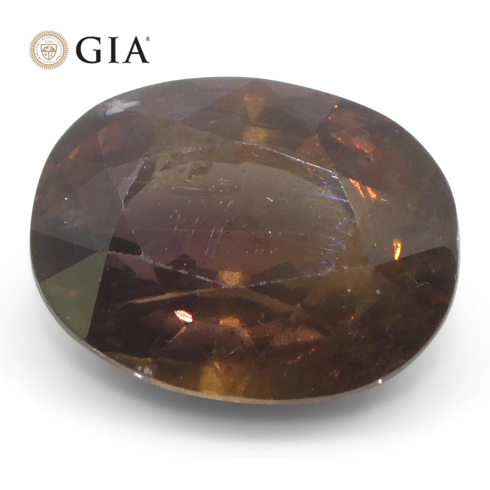 3.93ct Oval Purplish Pink Sapphire GIA Certified East Africa Unheated - Skyjems Wholesale Gemstones