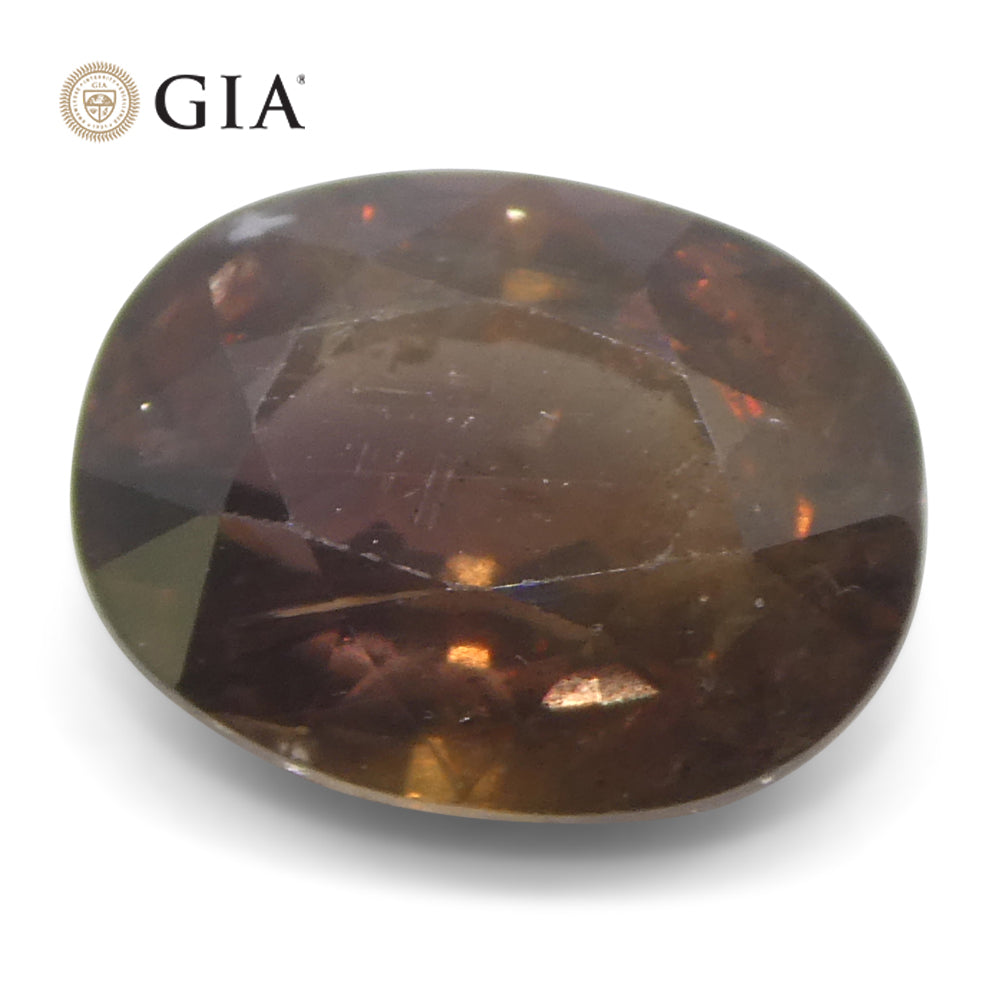 3.93ct Oval Purplish Pink Sapphire GIA Certified East Africa Unheated - Skyjems Wholesale Gemstones