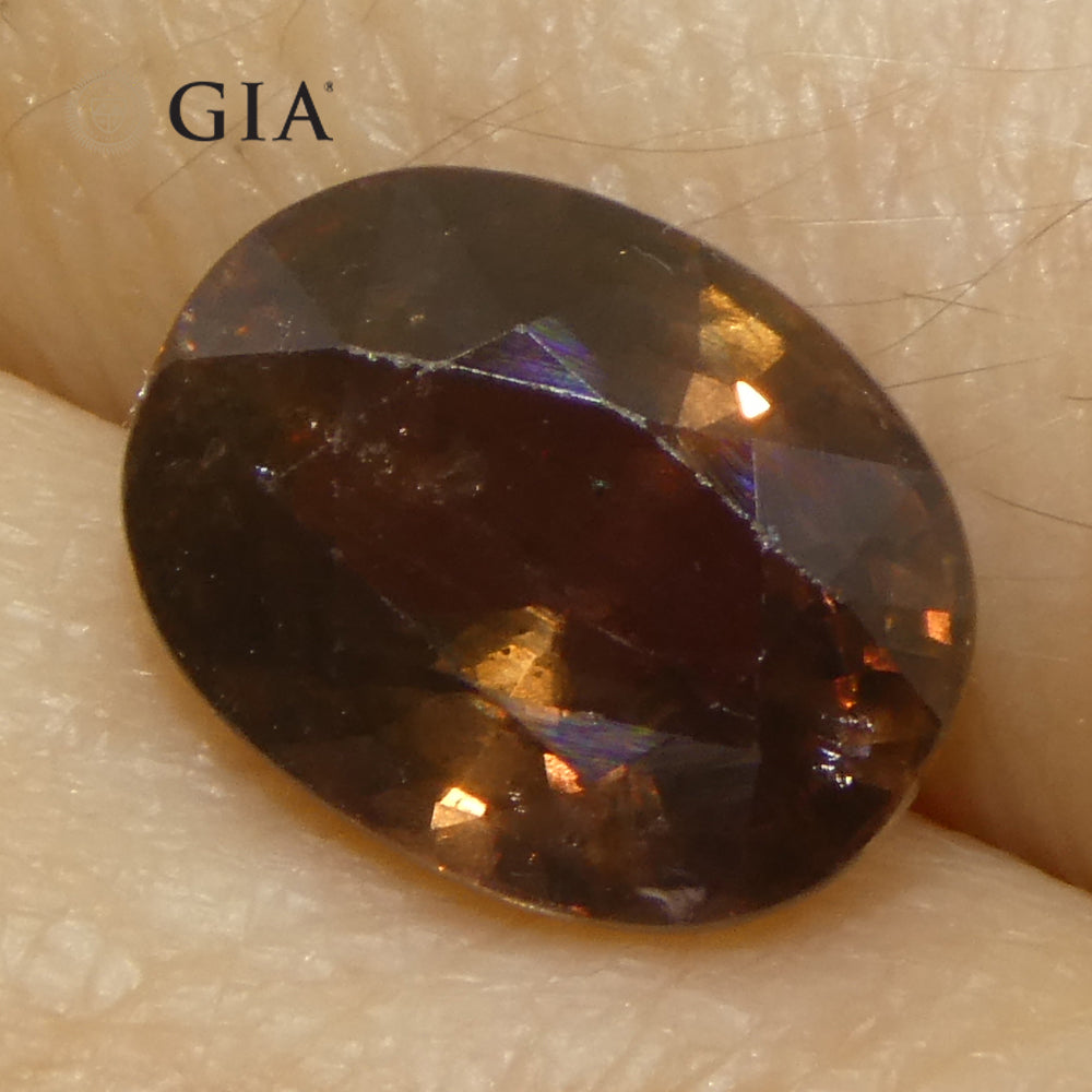3.93ct Oval Purplish Pink Sapphire GIA Certified East Africa Unheated - Skyjems Wholesale Gemstones