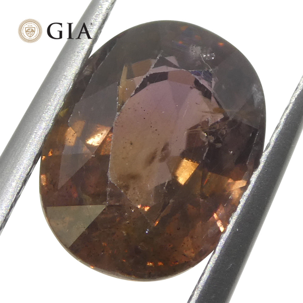 3.93ct Purplish Pink Sapphire from East Africa, GIA Certified Unheated Natural Gemstone by SkyJems