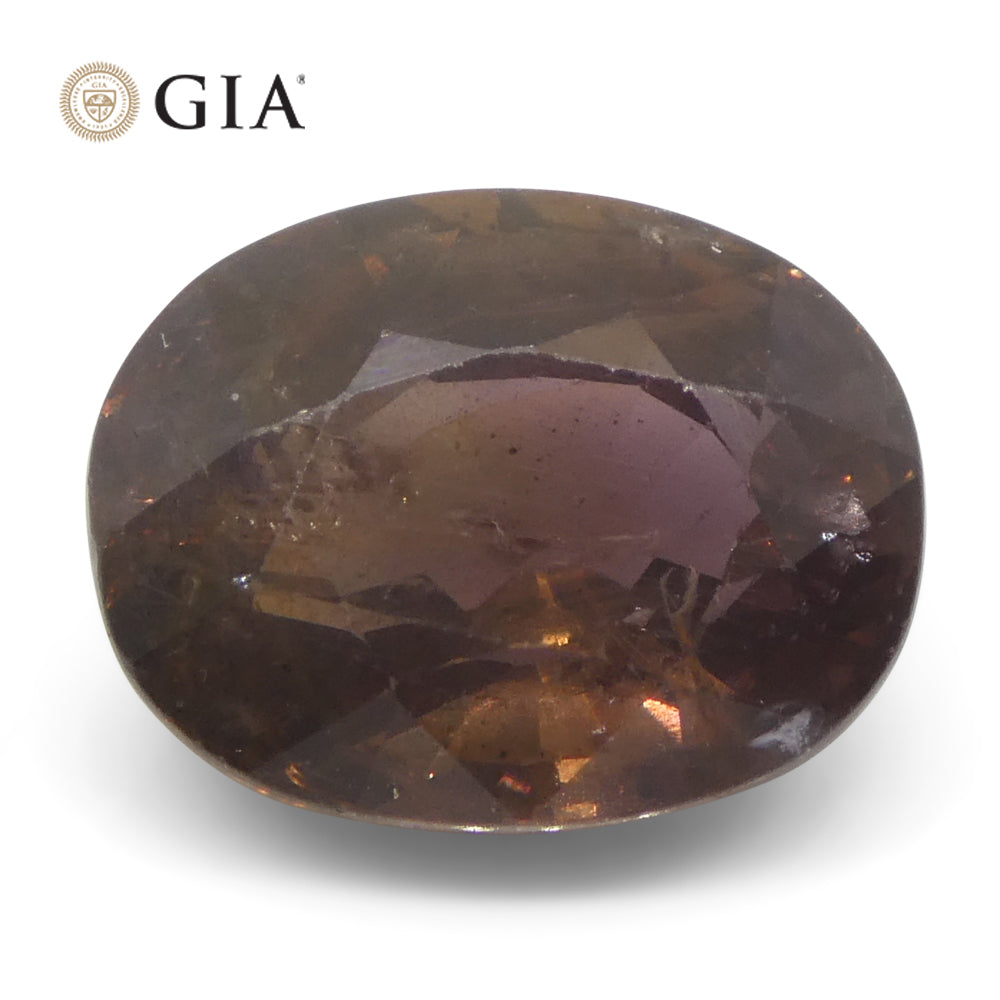 3.93ct Oval Purplish Pink Sapphire GIA Certified East Africa Unheated - Skyjems Wholesale Gemstones