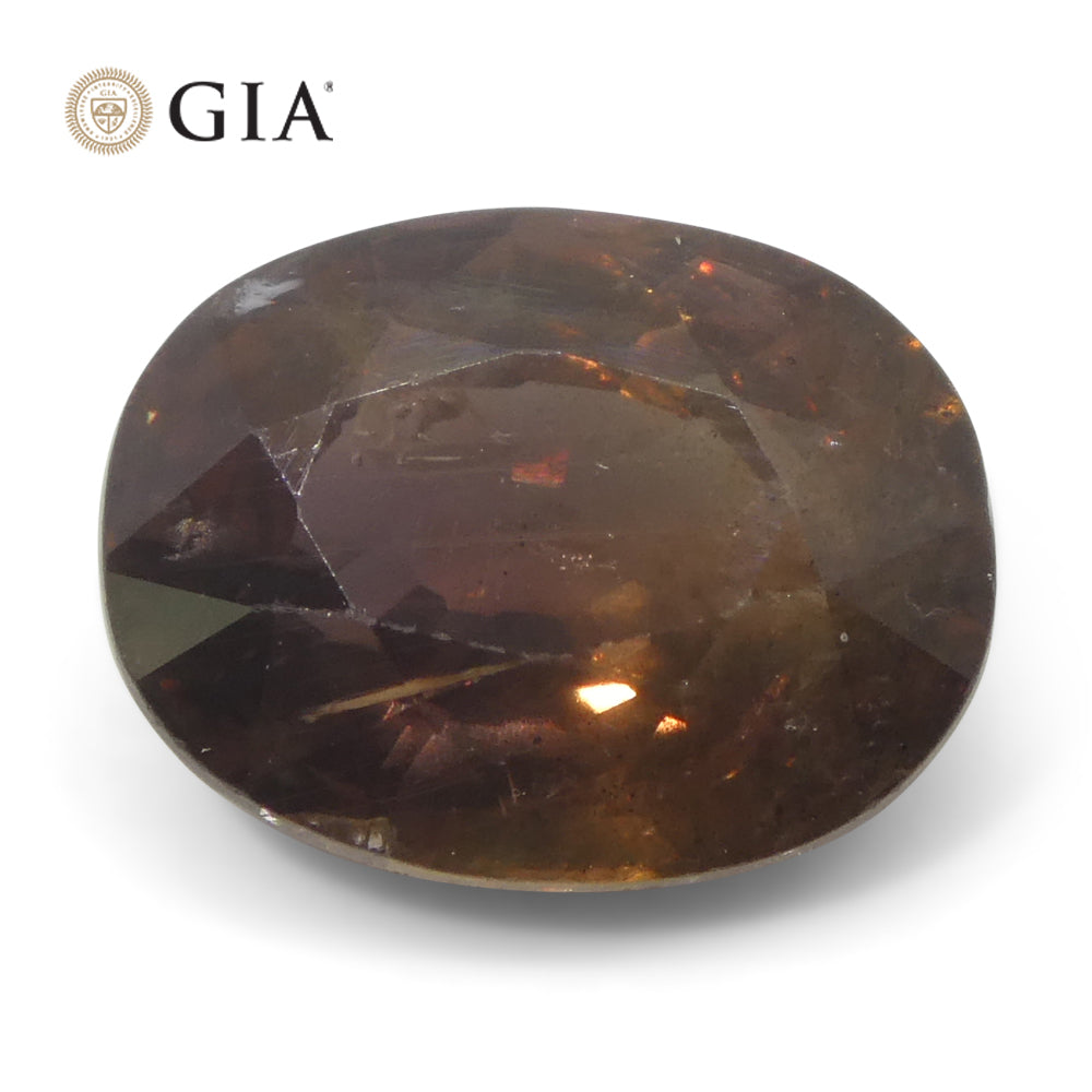 3.93ct Oval Purplish Pink Sapphire GIA Certified East Africa Unheated - Skyjems Wholesale Gemstones