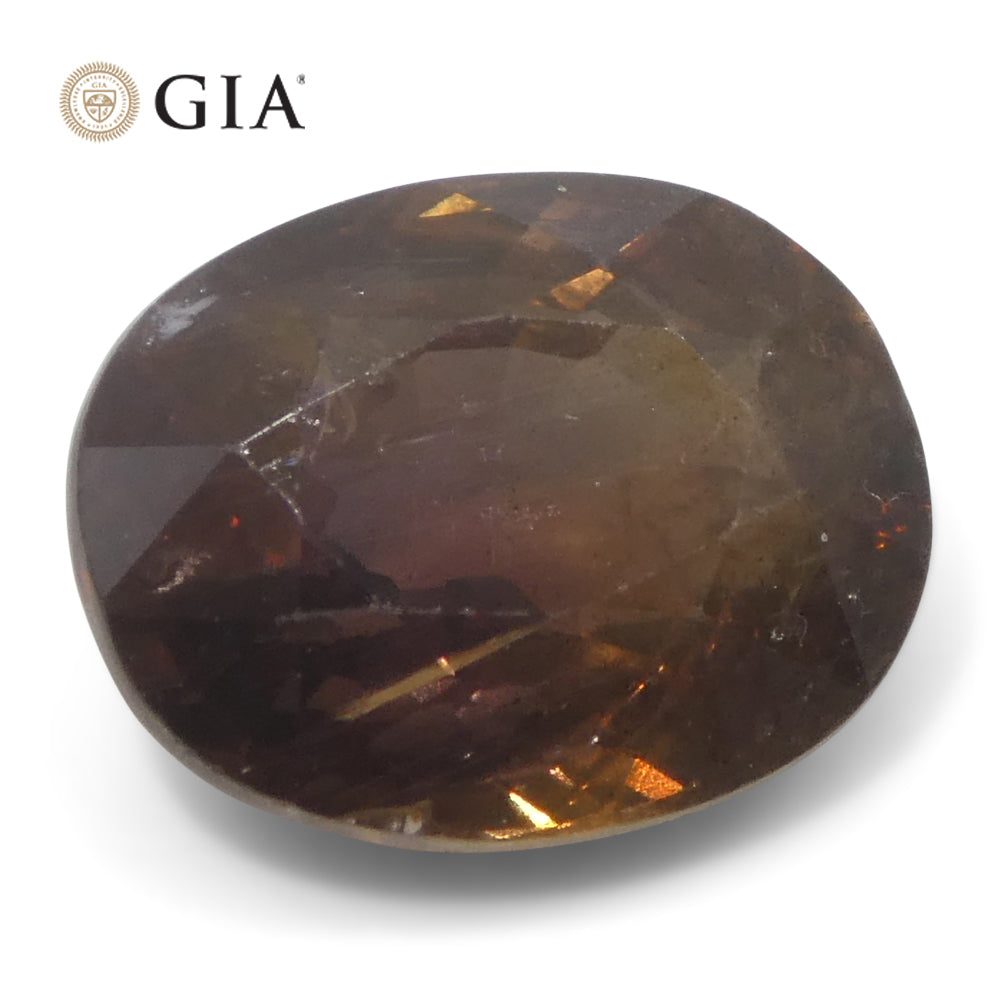 3.93ct Oval Purplish Pink Sapphire GIA Certified East Africa Unheated - Skyjems Wholesale Gemstones