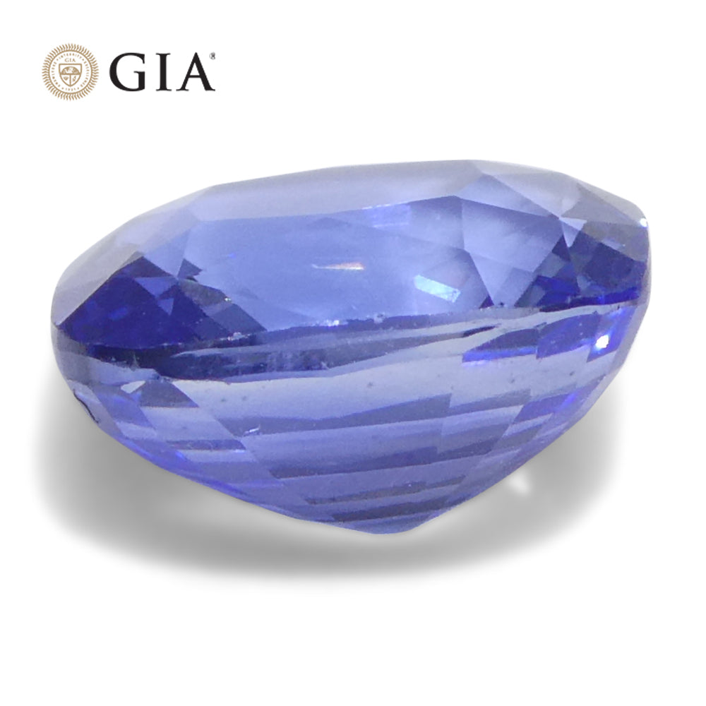 2-carat cushion-cut blue sapphire from Sri Lanka, GIA certified natural gemstone by SkyJems Canadian gem specialists