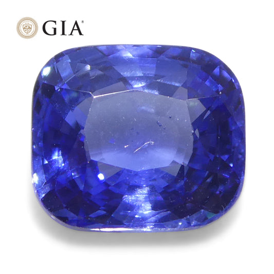 2ct Cushion Blue Sapphire GIA Certified Sri Lanka - Skyjems Wholesale Gemstones