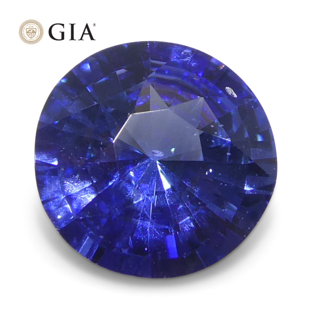 Sapphire 1.66 cts 7.47 x 7.36 x 4.09 mm Round Blue  $6000