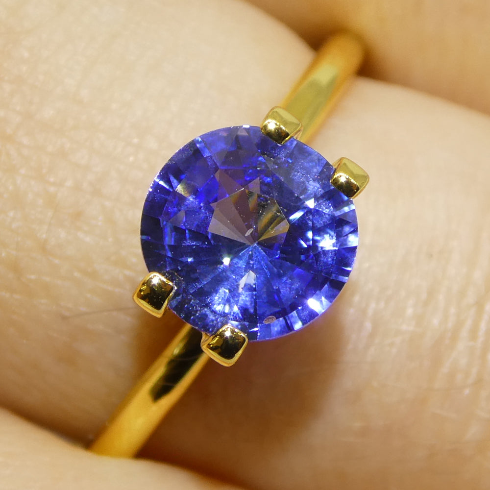 1.66ct Round Blue Sapphire GIA Certified Sri Lanka - Skyjems Wholesale Gemstones