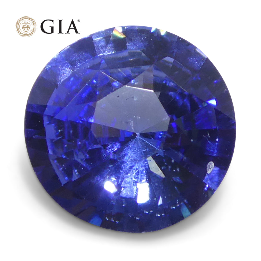 1.66ct Round Blue Sapphire GIA Certified Sri Lanka - Skyjems Wholesale Gemstones
