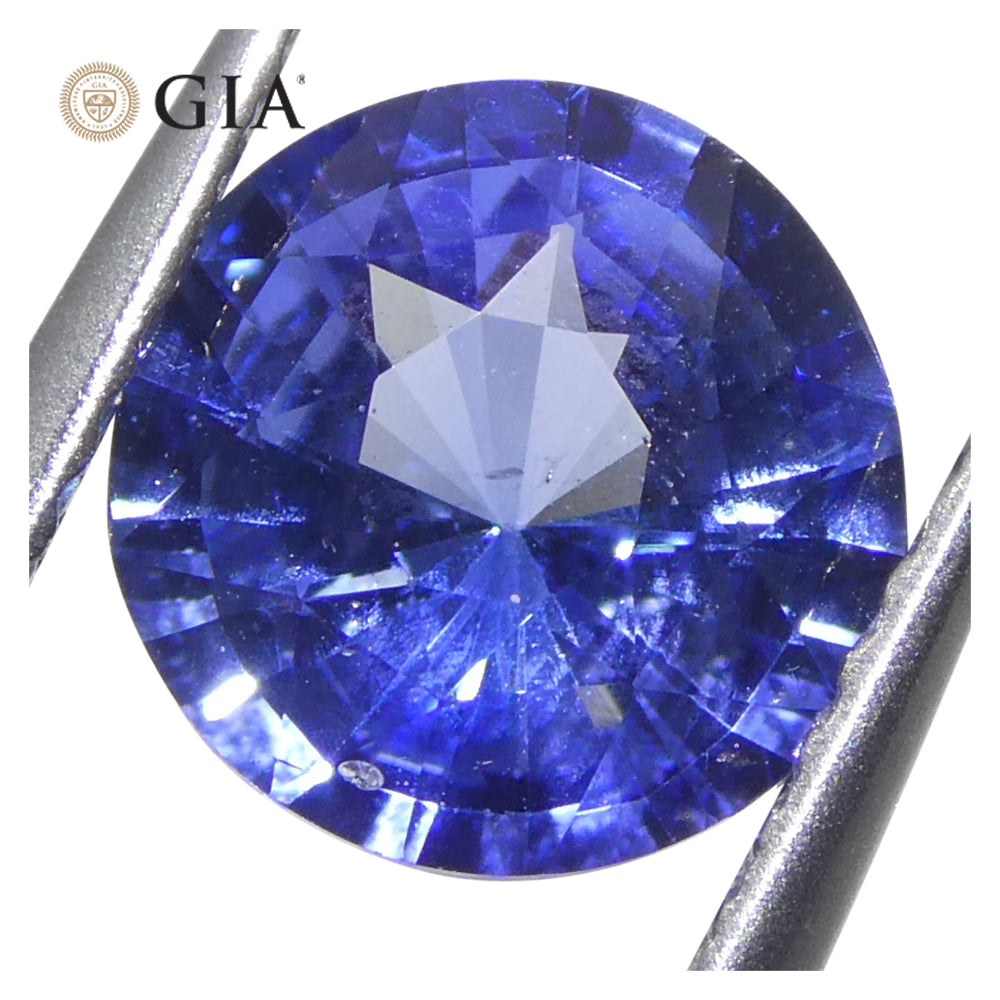 1.66ct Round Blue Sapphire GIA Certified Sri Lanka - Skyjems Wholesale Gemstones