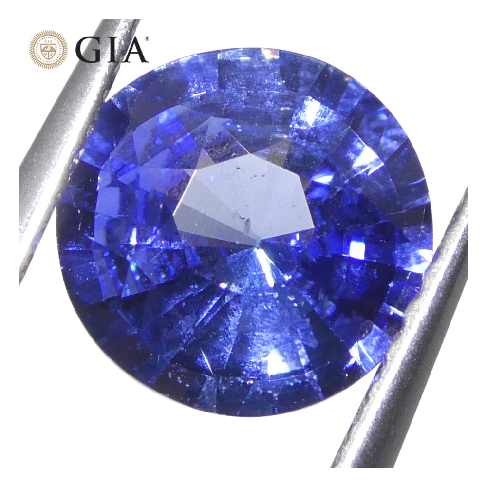 1.66ct Round Blue Sapphire GIA Certified Sri Lanka - Skyjems Wholesale Gemstones
