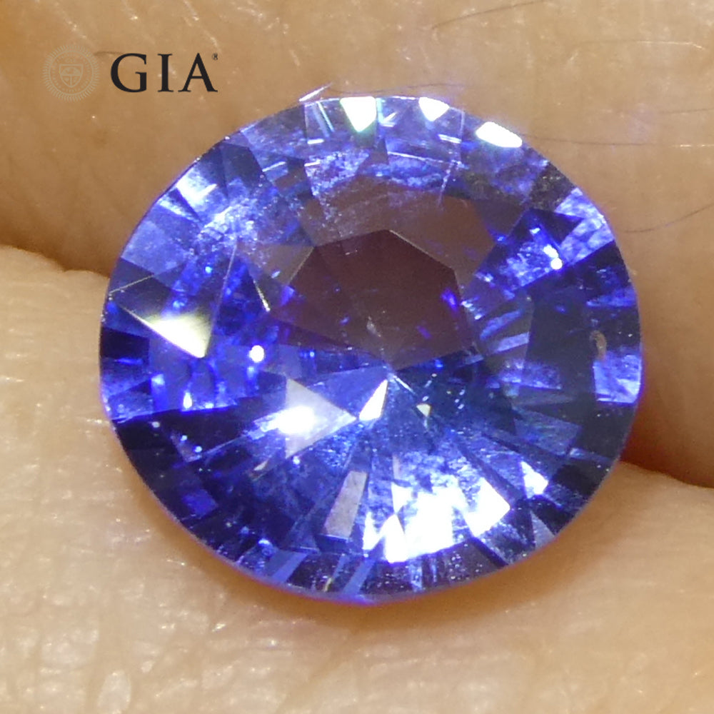 1.66ct Round Blue Sapphire GIA Certified Sri Lanka - Skyjems Wholesale Gemstones