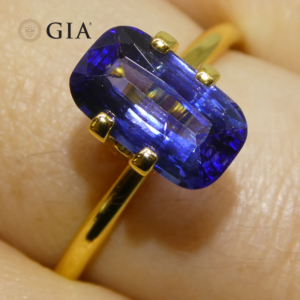 2.14ct Cushion Blue Sapphire GIA Certified Sri Lanka - Skyjems Wholesale Gemstones