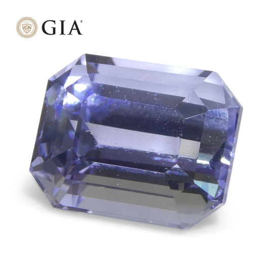 2.08ct Octagonal/Emerald Cut Light Bluish Violet Sapphire GIA Certified Sri Lanka Unheated - Skyjems Wholesale Gemstones