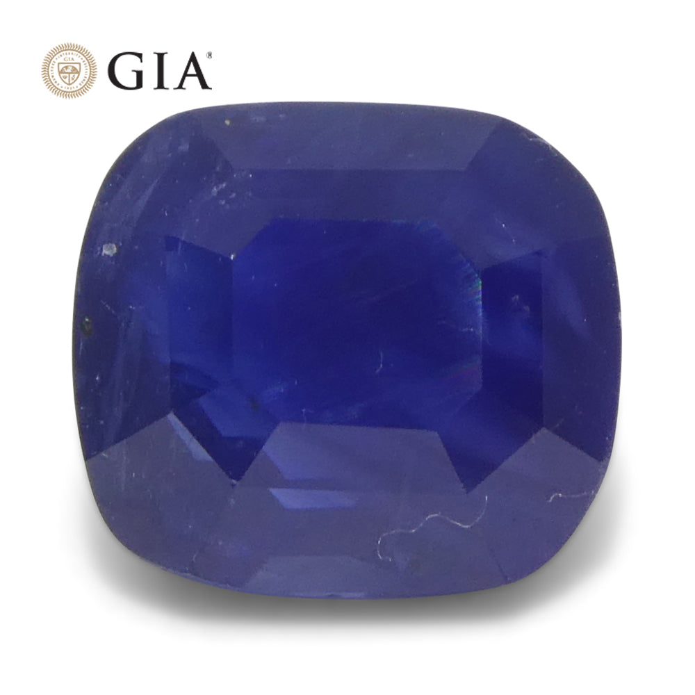 Sapphire 2.54 cts 7.20 x 6.56 x 5.66 mm Cushion Blue  $2500