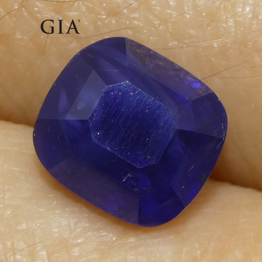 2.54ct Cushion Blue Sapphire GIA Certified Madagascar - Skyjems Wholesale Gemstones