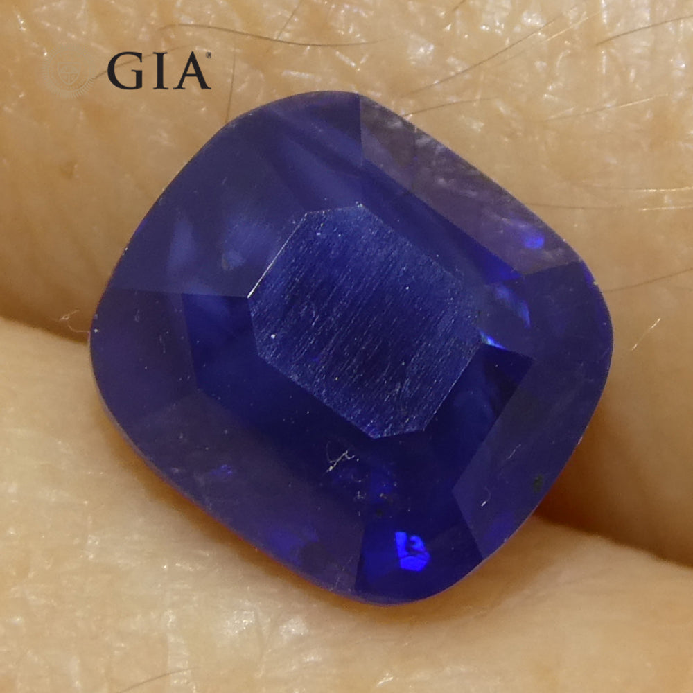 2.54ct Cushion Blue Sapphire GIA Certified Madagascar - Skyjems Wholesale Gemstones