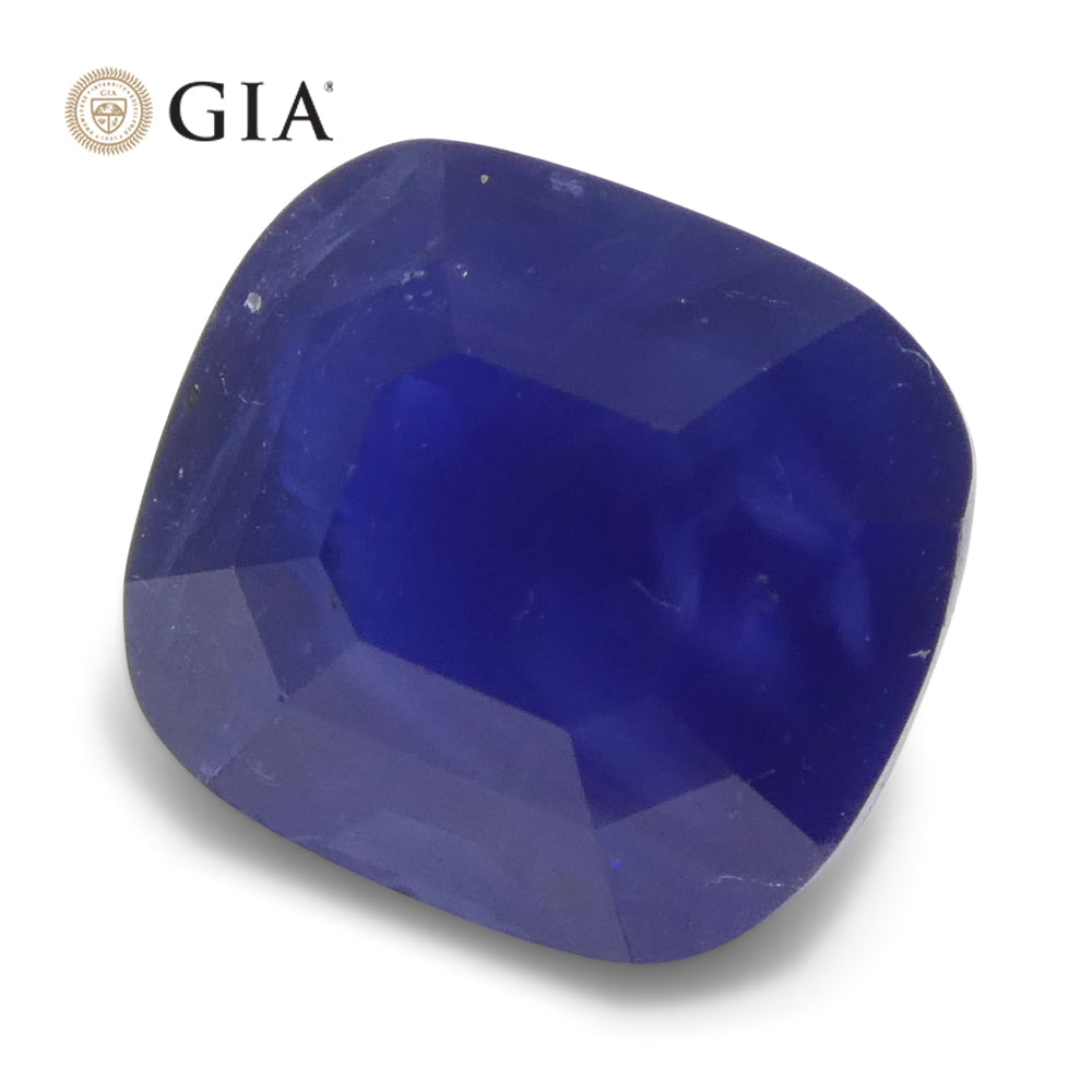 2.54ct Cushion Blue Sapphire GIA Certified Madagascar - Skyjems Wholesale Gemstones
