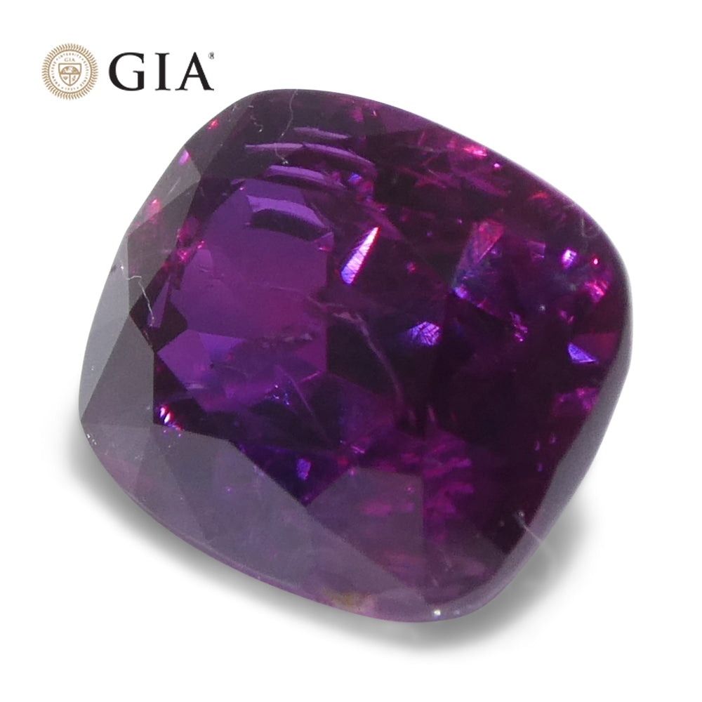 2.12ct Cushion Purple-Pink Sapphire GIA Certified  Unheated - Skyjems Wholesale Gemstones