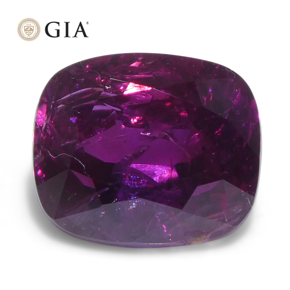 2.12ct Cushion Purple-Pink Sapphire GIA Certified  Unheated - Skyjems Wholesale Gemstones