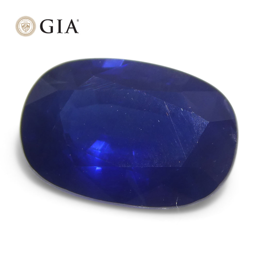 3.67ct Cushion Blue Sapphire GIA Certified Ethiopia