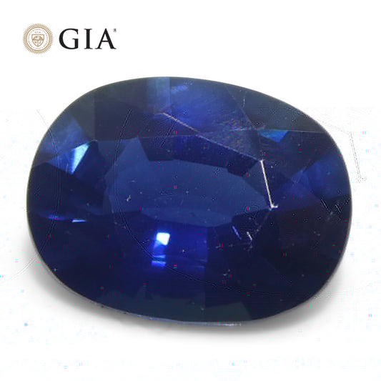 2.13ct Cushion Blue Sapphire GIA Certified Nigeria
