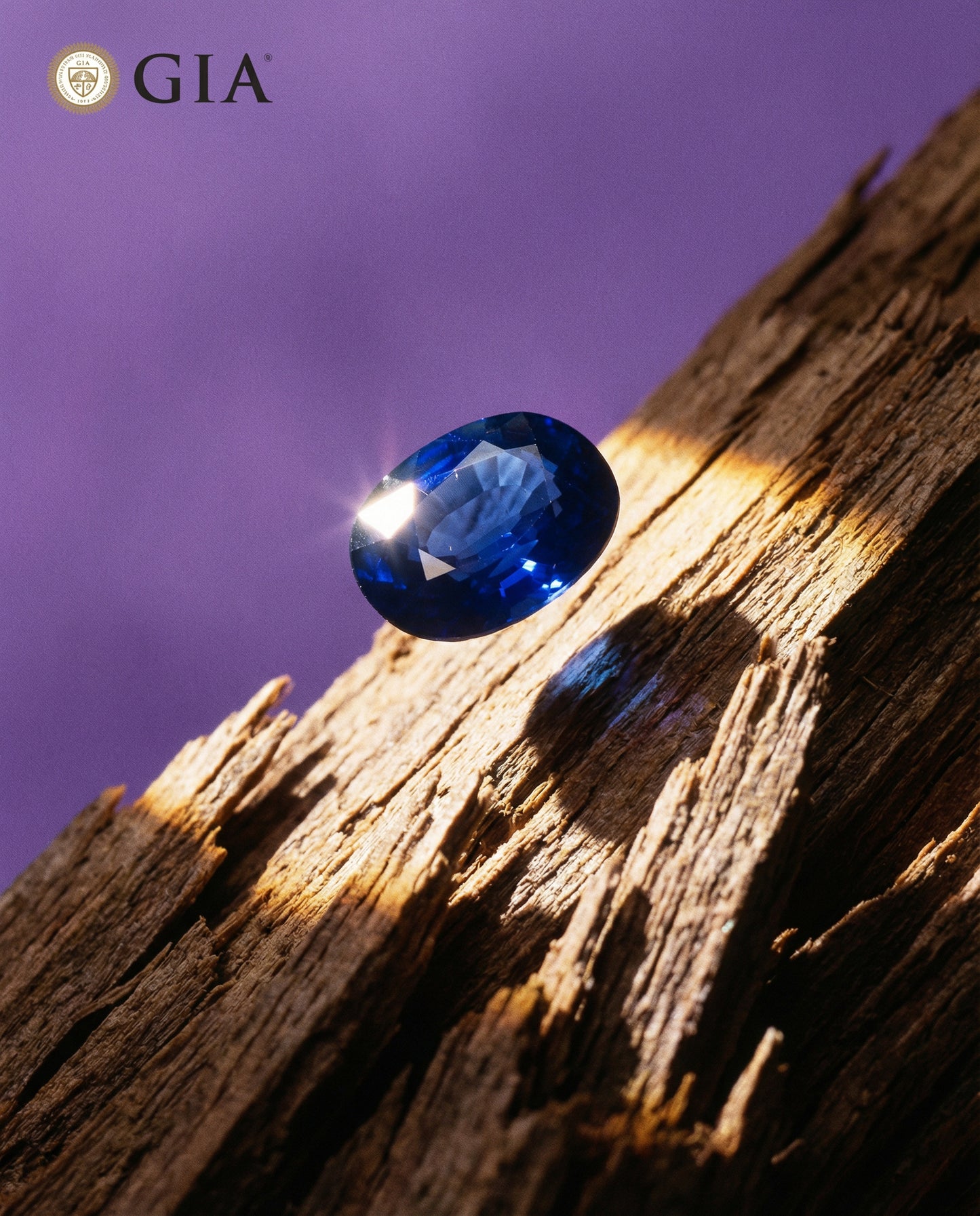 2.13ct Cushion Blue Sapphire GIA Certified Nigeria