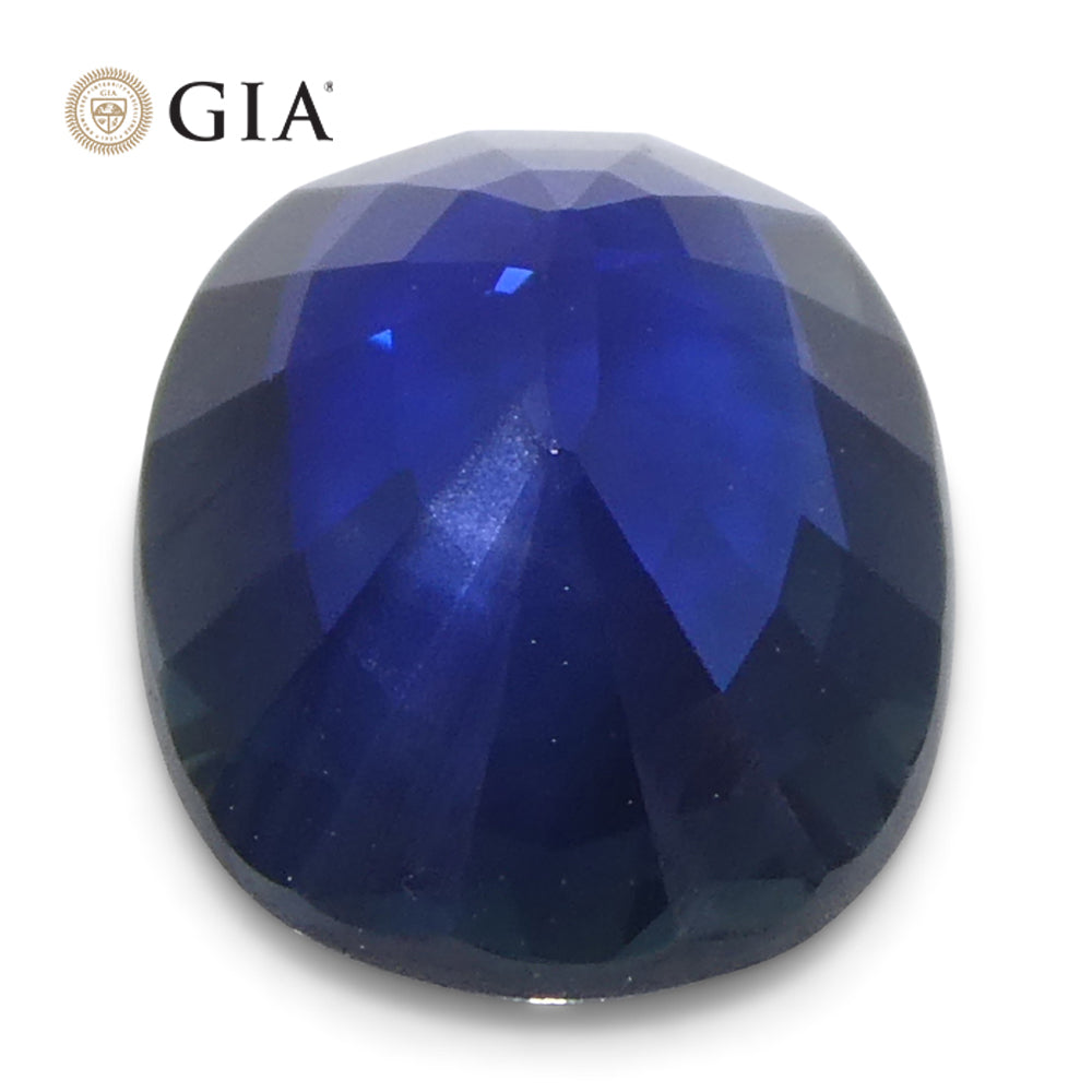 2.13ct Cushion Blue Sapphire GIA Certified Nigeria