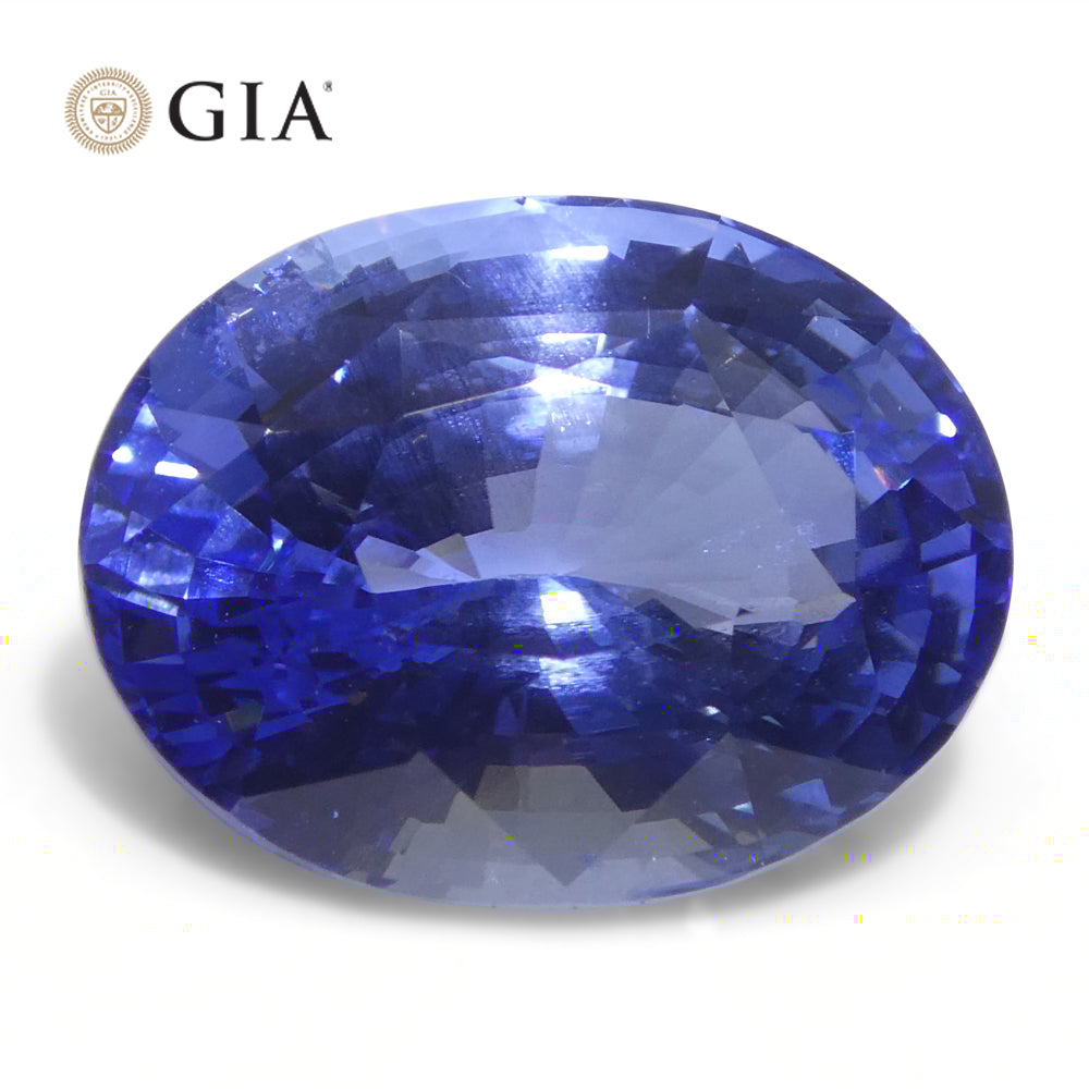 6.52ct Oval Blue Sapphire GIA Certified Sri Lanka - Skyjems Wholesale Gemstones