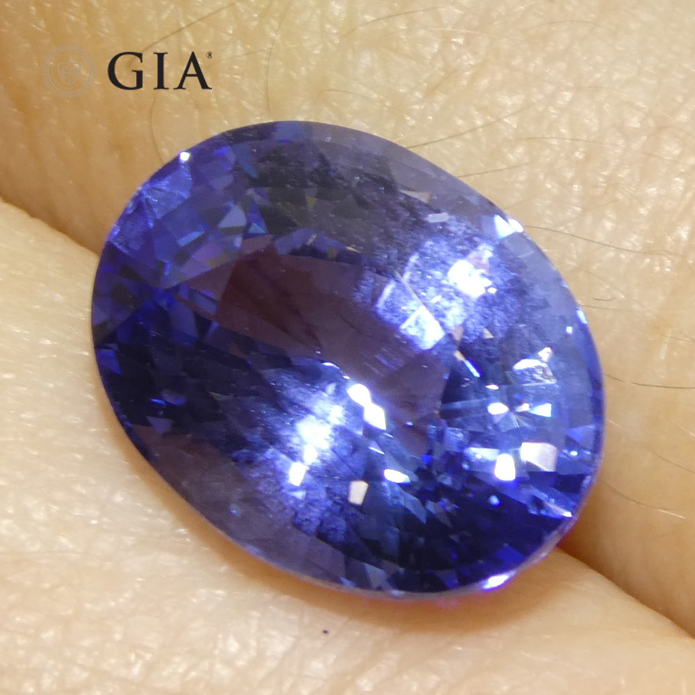 6.52ct Oval Blue Sapphire GIA Certified Sri Lanka