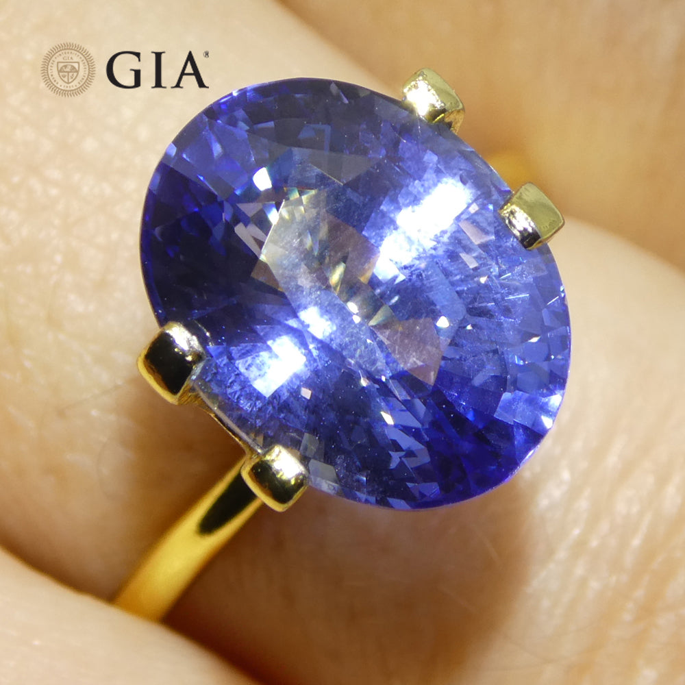 6.52ct Oval Blue Sapphire GIA Certified Sri Lanka