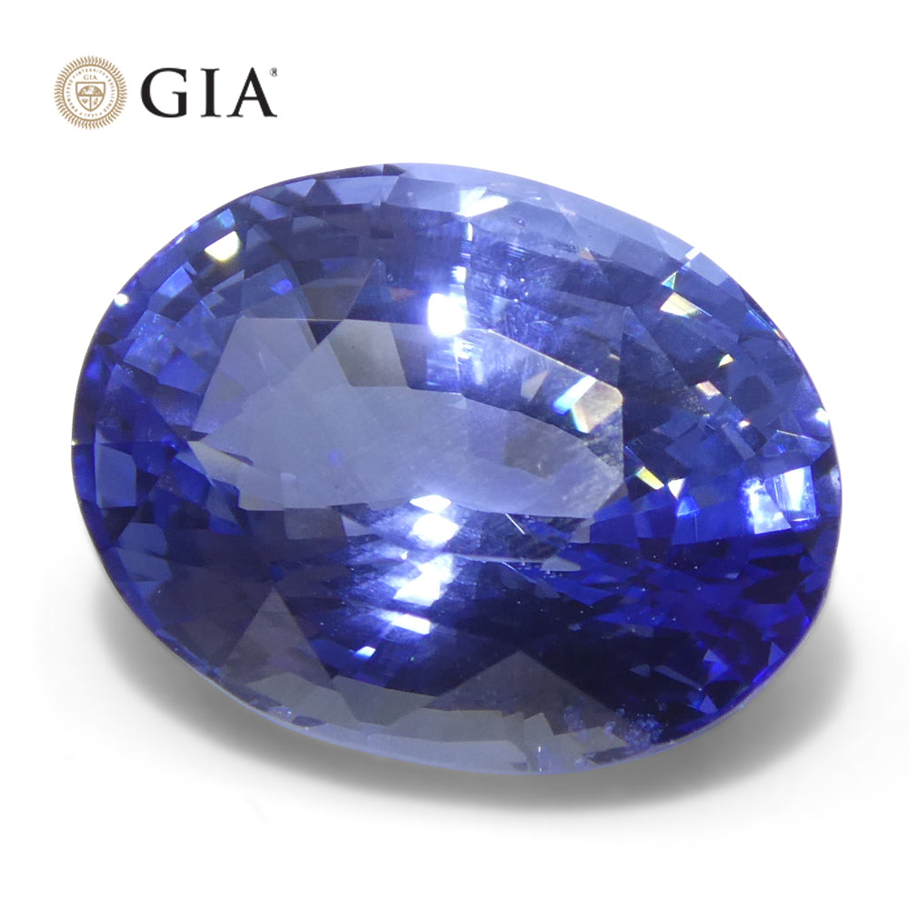 6.52ct Oval Blue Sapphire GIA Certified Sri Lanka - Skyjems Wholesale Gemstones