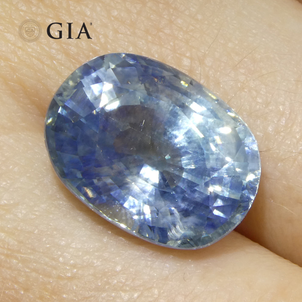 14.12ct Oval Blue Sapphire GIA Certified Madagascar