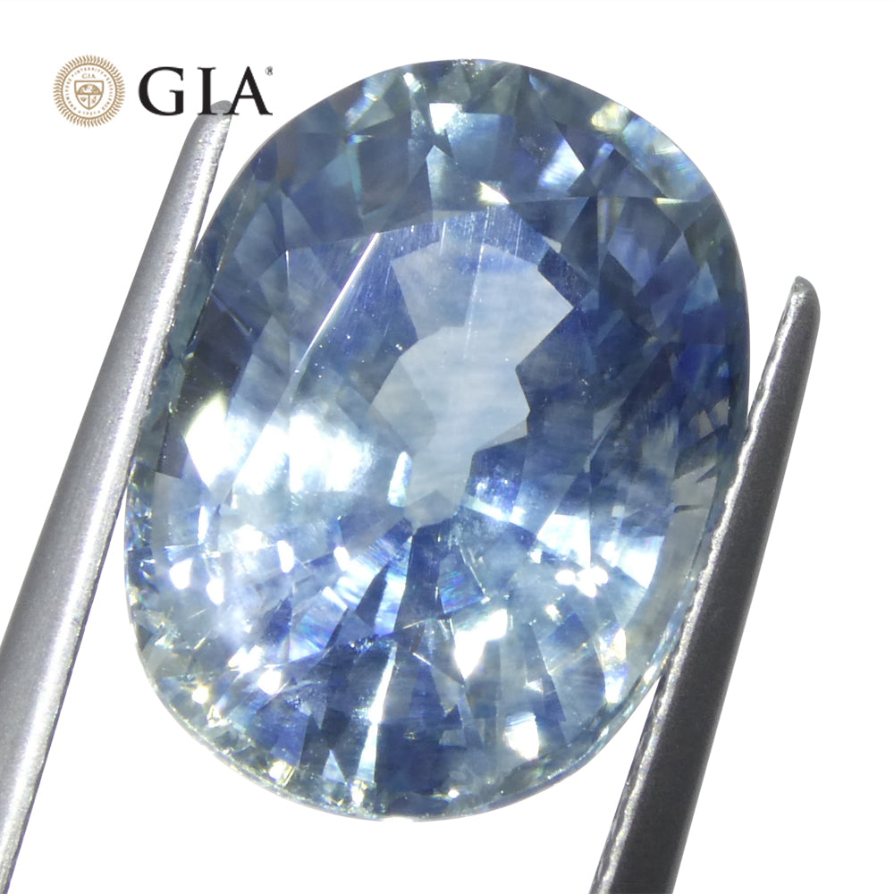 14.12ct Oval Blue Sapphire GIA Certified Madagascar