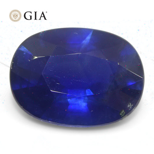 3.37ct Cushion Blue Sapphire GIA Certified Thailand