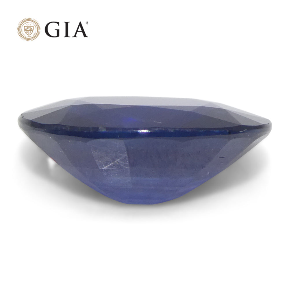 3.37ct Cushion Blue Sapphire GIA Certified Thailand - Skyjems Wholesale Gemstones