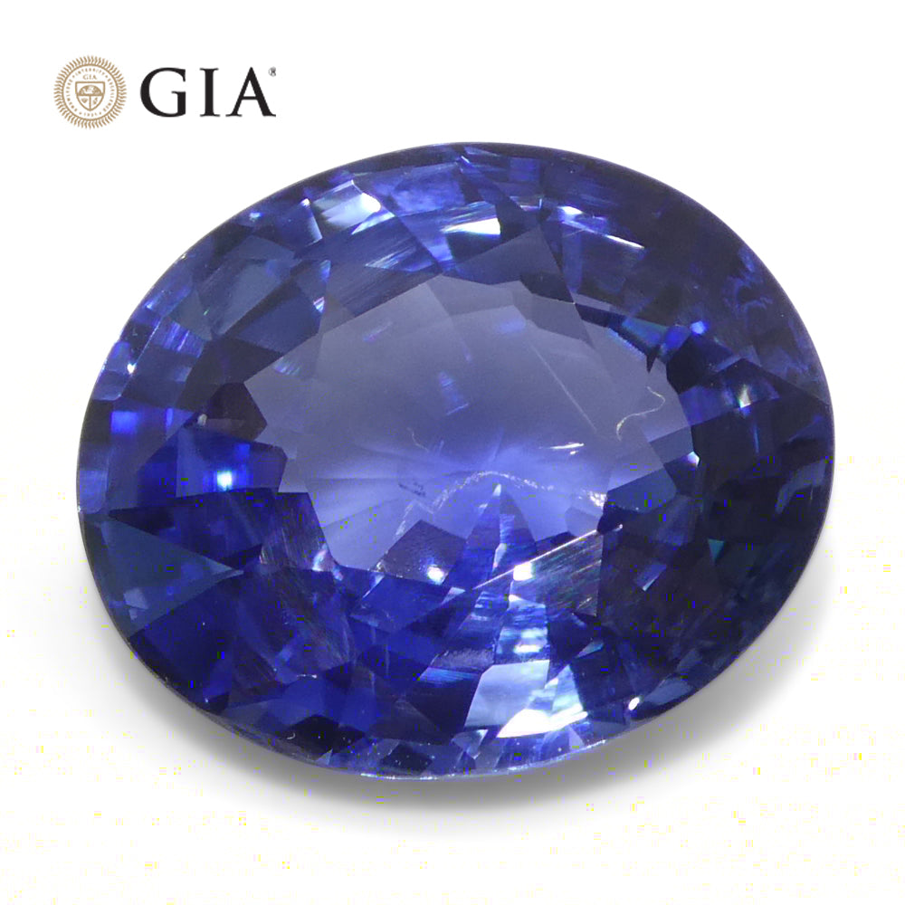 5.79ct Oval Blue Sapphire GIA Certified Sri Lanka