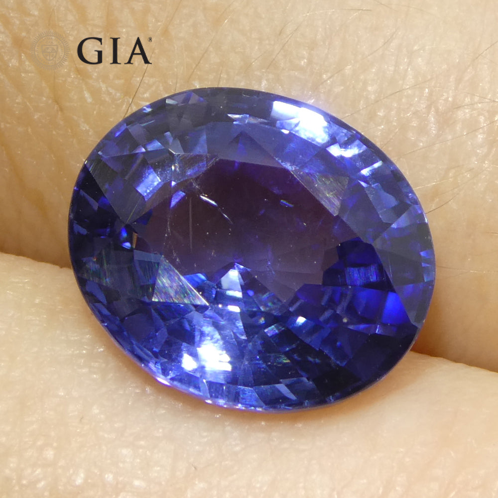 5.79ct Oval Blue Sapphire GIA Certified Sri Lanka