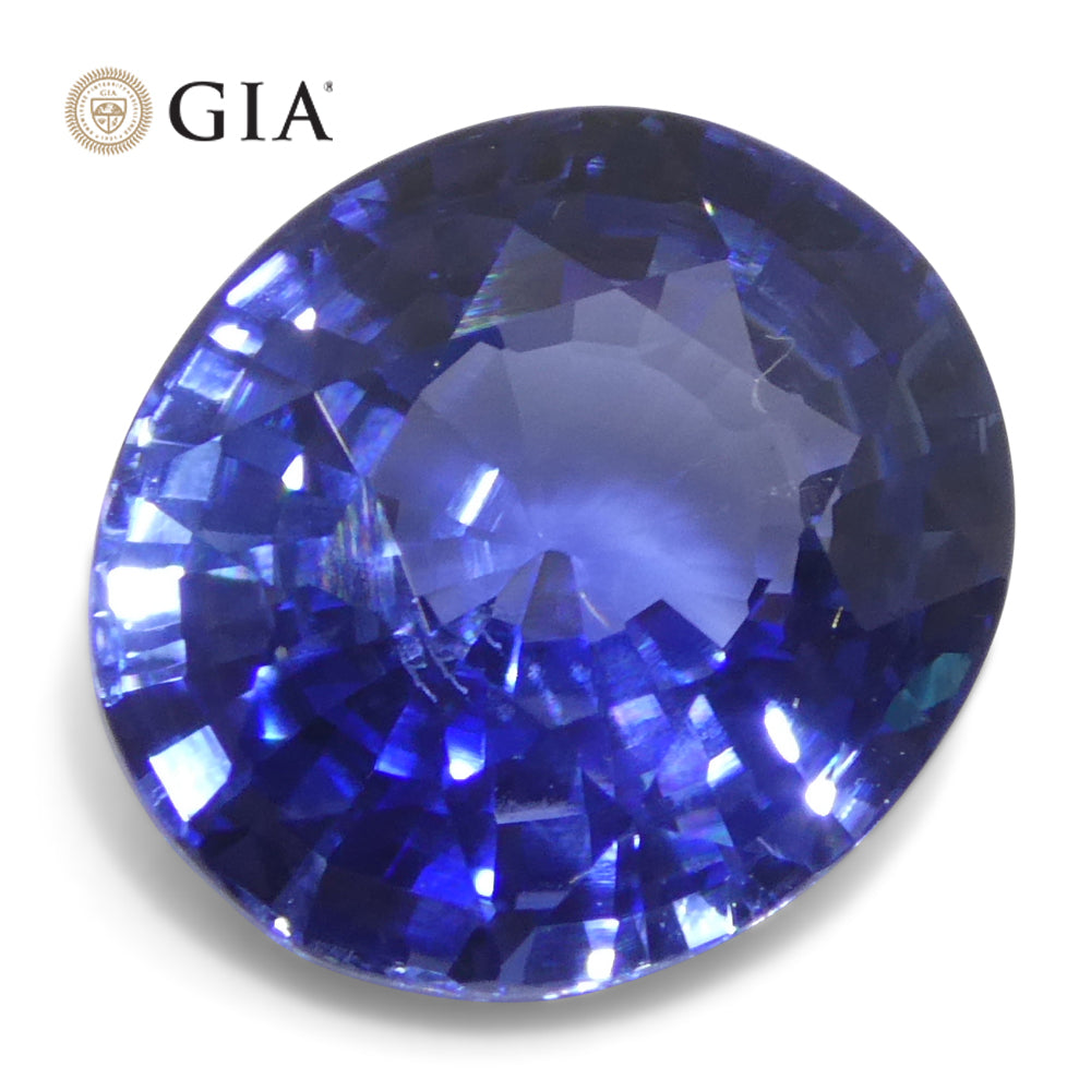 5.79ct Oval Blue Sapphire GIA Certified Sri Lanka