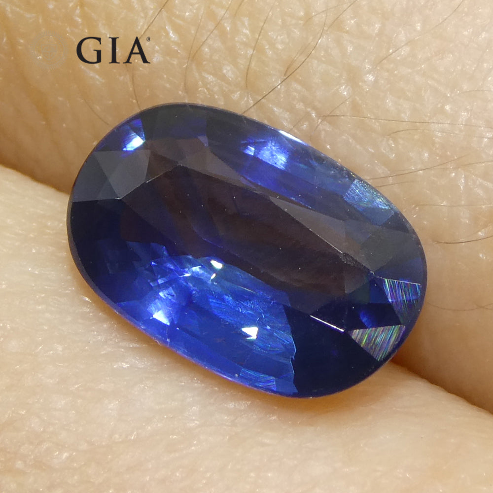 2.31ct Cushion Blue Sapphire GIA Certified Thailand - Skyjems Wholesale Gemstones